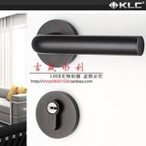 德国KLC房门锁黑色门锁太空铝门锁现代简约室内锁执手锁卧室锁具