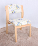 实木餐椅布艺咖啡厅餐椅简约酒店北欧软包椅靠背欧式书桌椅子