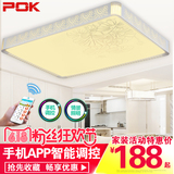 POK led吸顶灯具客厅卧室房间长方形现代简约大气调光灯饰