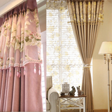 定制高档雪尼尔窗帘成品简约现代客厅卧室落地平面窗遮光布料加厚
