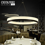 熙欧创意个性led吊灯客厅灯具圆形简约客餐厅办公室艺术工程吊灯