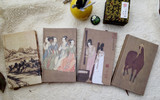 原创中国风丝绸布封面笔记本精装高档记事本日记本子文化创意礼物