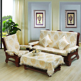 老式红木沙发坐垫带靠背 实木沙发垫子 联邦椅沙发垫防滑沙发垫