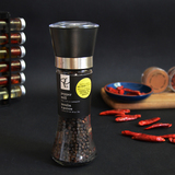 特价 进口黑胡椒粒  带研磨器 可调粗细 循环使用 92克玻璃瓶装