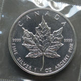 【海宁潮】加拿大1992年世界投资银币系列枫叶1盎司纪念银币原封