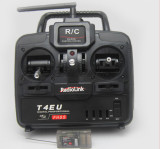 乐迪正品T4EU6 四通道 2.4G遥控器配6通道接收机 固定翼 直升机