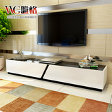 VVG现代简约高档钢琴烤漆电视柜 客厅时尚钢化玻璃小户型地柜组合
