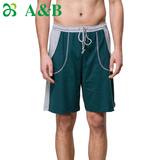 AB内衣专柜正品时尚运动拼接短裤亲肤透气舒适家居睡裤W152-2