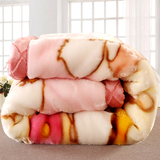 正品拉舍尔毛毯双层加厚儿童法兰绒宝宝新生儿冬幼儿园休闲小毯子