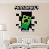 新款我的世界 小黑3D立体墙贴Minecraft周边贴纸家居客厅装饰
