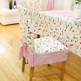砂糖兔棉麻连体椅套 儿童餐椅垫餐座椅套定做椅子罩连体餐桌椅套
