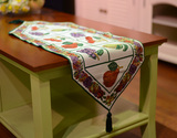 外贸美式乡村欧式地中海风格餐垫桌旗桌布33*90cm水果系列特价