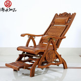 海峡仙品红木家具 非洲花梨木摇椅躺椅 中式实木午休椅阳台逍遥椅