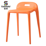 个性创意现代简约家用餐椅加厚塑料椅子家用方凳子时尚休闲椅胶椅