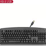 USB双飞燕按键舒适防水 有线薄KB-8键盘游戏办公笔记本电脑 否支