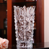 简约欧式大号加厚透明玻璃花瓶台式富贵竹插花装饰创意工艺品摆件