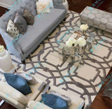 驼色条纹简约地毯时尚现代 客厅茶几地毯卧室床边满铺地毯可定制