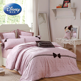 迪士尼家纺罗莱 出品床上纯棉床单四件套公主风粉色甜蜜私语
