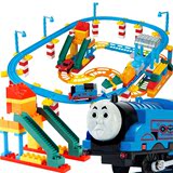 越诚积木拼装轨道托马斯小火车电动汽车婴幼益智玩具3-6岁