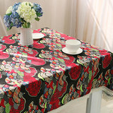 现代中式桌布 台布餐桌布茶几垫盖布棉麻民族风防尘咖啡厅布