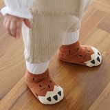 婴儿袜子秋冬宝宝地板袜子 儿童冬季加厚卡通胶点防滑袜 新生儿袜