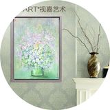 玄关装饰画客厅欧式田园美式花卉抽象有框床头卧室房间温馨挂画