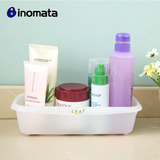 日本进口浴室沥水皂盒卫生间首饰化妆品置物整理盒办公桌面收纳盒