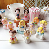 烘焙派对 生日蛋糕装饰品糖人/糖公仔摆件 卡通造型 公主天使仙子