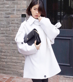 2015春装新款大码女装韩国代购官网正品中长款羊毛呢外套呢子大衣