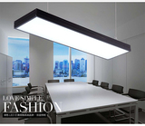 简约现代长条拼接LED办公室吊灯T5个性创意书房写字楼照明灯具饰