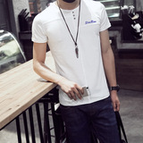 森馬夏季男士短袖T恤青年韩版修身打底衫男装圆领以純色T恤上衣潮