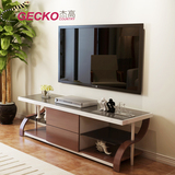 杰高现代简约电视柜北欧小户型客厅美式玻璃创意卧室实木电视机柜