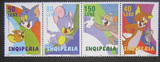 阿尔巴尼亚邮票2005年卡通人物4全全品 联票 目录价10美元