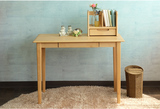 北欧宜家实木书桌书架组合美式简约书桌白橡木书桌书架实木家具