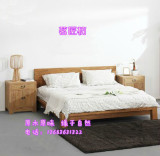 老榆木实木中式双人床1米8新品原木经济型设计定制款家具直销组合