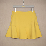 【包邮】lily丽丽女装代购2016夏纯色黄色半身裙116230C6608-399