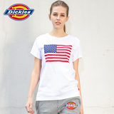 Dickies帝客2016夏新款女星条旗图案印花短袖T恤情侣装161W30WD50
