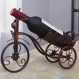 欧式铁艺桌面红酒架复古单车造型酒柜装饰品摆件创意家居红酒瓶架