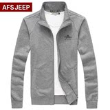 Afs Jeep/战地吉普秋装卫衣男开衫外套休闲薄款运动夹克男装上衣