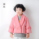 【预售】简北原创童装 新款女童冬装羊毛呢加绒加厚短款宝宝外套