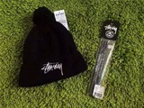 Then▲Stussy Stock Pom Beanie 刺绣 针织毛线帽  冷帽