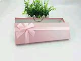 新品单只玫瑰花朵鲜花纯色礼盒小熊花束礼盒小号长方形包装盒批发