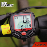 山地车自行车路码表器中文夜光 无线 测速器里程表 骑行单车配件