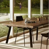 美式loft复古宜家铁艺实木餐厅餐桌办公桌会议桌工作台北欧咖啡桌