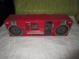 热卖老物件SHARP夏普牌红色老收录音机磁带录音机可收藏橱窗装饰