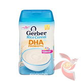 美国海淘 嘉宝gerber大米米粉1段dha益生菌4个月婴儿宝宝米糊辅食