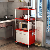 特价厨房微波炉置物架 多层落地烤箱收纳架厨房用品储物架碗柜架