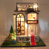 diy小屋拼装房子模型别墅 创意手工生日礼物女生小小房女孩玩具
