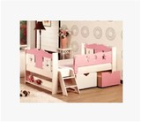 彩色油漆/儿童床/实木儿童床/公主王子床/婴儿床/护栏造型床/个性
