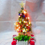 60cm 迷你圣诞树水果彩灯圣诞树 圣诞节桌面台面装饰品 装饰套餐